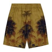 Palmetrykt Bermuda Shorts