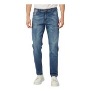 Blå Slim Fit Basic 5-Lomme Jeans