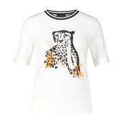 T-shirt med gepardprint