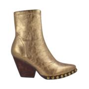 Guld Cowboy Boot med Stud Detaljer