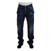 Blå Cargo Denim Jeans