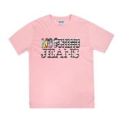 Bomuld T-shirt med Multicolor Logo Print