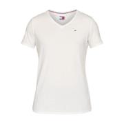 Basis V-hals T-shirt - Hvid