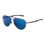 HOOKS P`8920 Sunglasses in Ruthenium/Blue