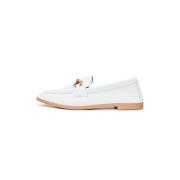 Moderne Læder Loafers - Hvid