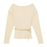 TOP Jersey dropped shoulder sweater