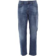 Denim Jeans med rene linjer og medium vask