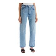 Vintage Pinched Waist High Straight Leg Jeans