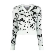 Blomstret Cardigan Casual Multifarvet