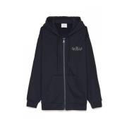 Herre Zip-Up Hoodie med Brysttryk