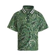 Grøn Paisley Print Børn Polo Skjorte