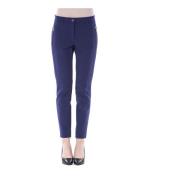 Slim Fit Blå Polyester Jeans & Pant