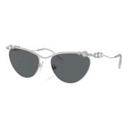 Sølv Mørkegrå Solbriller SK7017