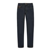 Tapered leg jeans