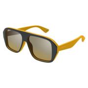 Stilfulde solbriller i grå gul