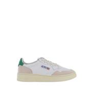 Hvide Grønne Lave Sneakers