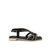 Perle Kors Flad Sandal