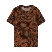 Dyr Print Crewneck T-shirt Eloisa