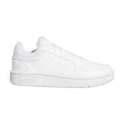 Sporty White Hoops Sneakers