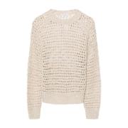 Pailletudsmykket Linen-Silke Sweater