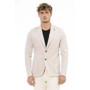 Klassisk Beige Bomuld Blazer