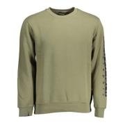 Grøn Bomuldssweater med Print