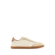 Ivory Suede Sneakers