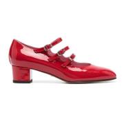 Vintage Mary Jane Heel Red Sko