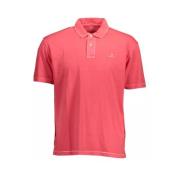 Broderet Pink Polo Shirt