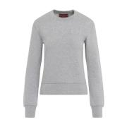 Grå Melange Slim Sweatshirt