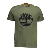 Grøn Bomuld T-shirt
