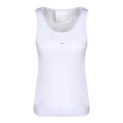 Hvid Bomuld Tank Top 4G Logo