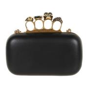 Sort Skull Clutch Taske