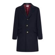 Navy Blue Cashmere Coat