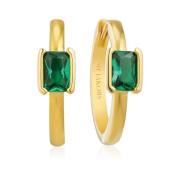 Smykker med smaragdskåret grøn zirkonia