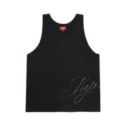 Sort Mesh Script Tank Top