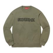 Begrænset udgave Shattered Logo Crewneck Light Olive