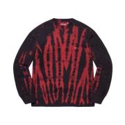 Begrænset udgave Rød Tie Dye Crewneck