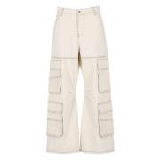 Cargo Beige Bomuld Jeans