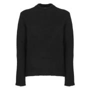 Sort Alpaka Crewneck Sweater