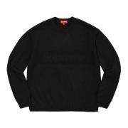 Begrænset udgave Tonal Paneled Sweater Sort