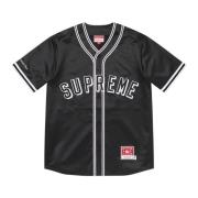 Begrænset udgave Satin Baseball Jersey Sort