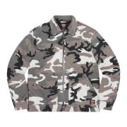 Quilted Work Jacket Grey Camo