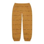 Script Stripe Sweatpant Dark Mustard