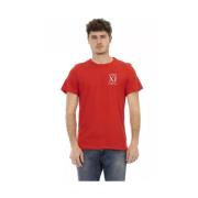 Rød Frontprint T-shirt