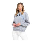 Logo Sweatshirt Rund Hals Bomuld Polyester