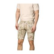 Slim Fit Blomstret Bermuda Shorts