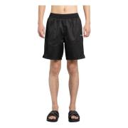 Sort Hvid Surfer Swimshorts