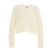 Hvid Hæklet Cardigan AW24