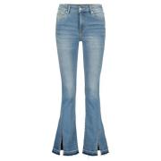 Bootcut jeans med split i bunden